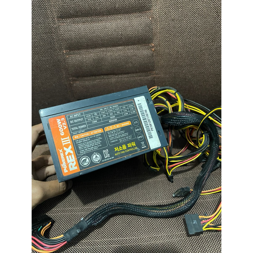 Psu 600w pure powerex minus baca deskripsi