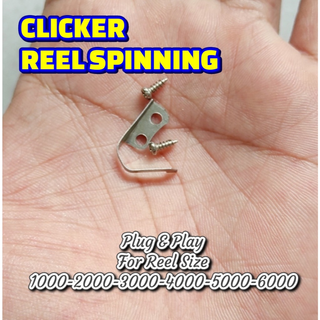 CLICKER REEL KLIKER REEL PANCING PLAT SPOOL SPAREPART REEL SIZE 10-60 CLICKER SPOOL REEL CLICKER