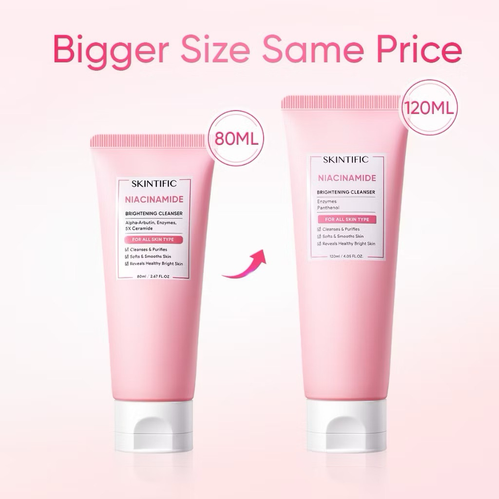 Skintific Niacinamide Brightening Cleanser / Skintific Niacinamide Facial Wash / Skintific Facial Wa
