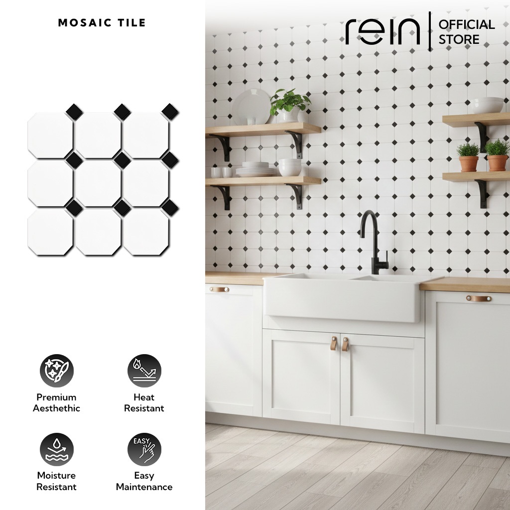 Keramik Mozaik Dinding Kramik Lantai Mosaik Mozaic Dapur Kamar Mandi Rein Hakkaku Big Chip