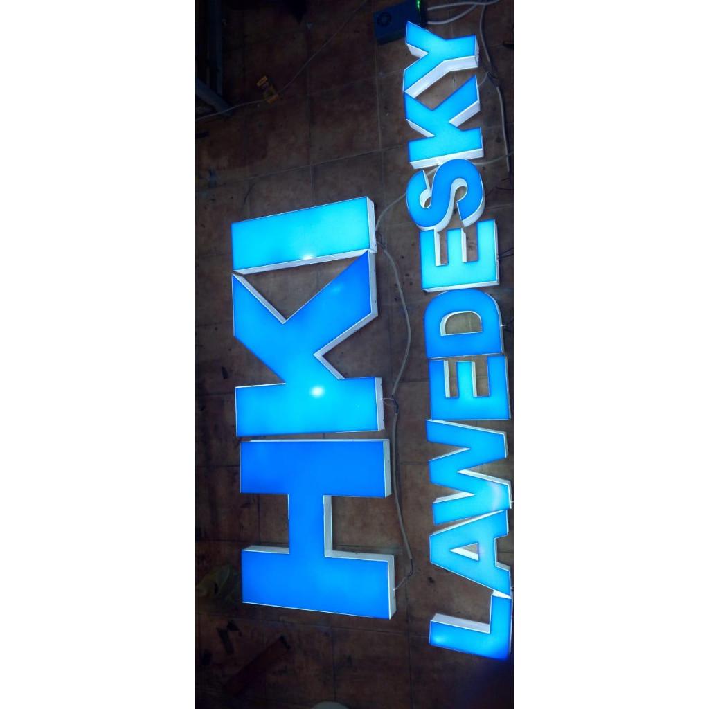 HURUF TIMBUL AKRILIK LAMPU