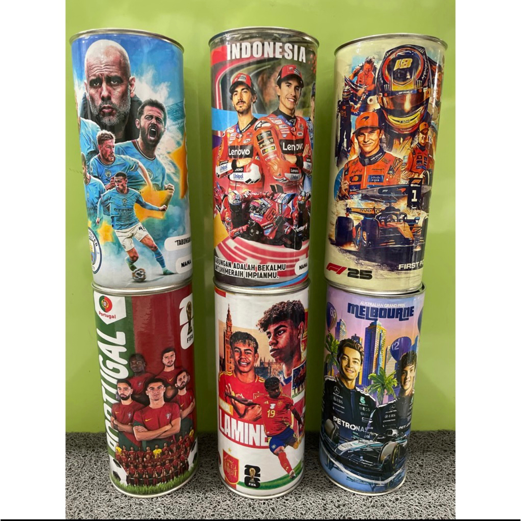 Celengan target / celengan bulat XL animasi