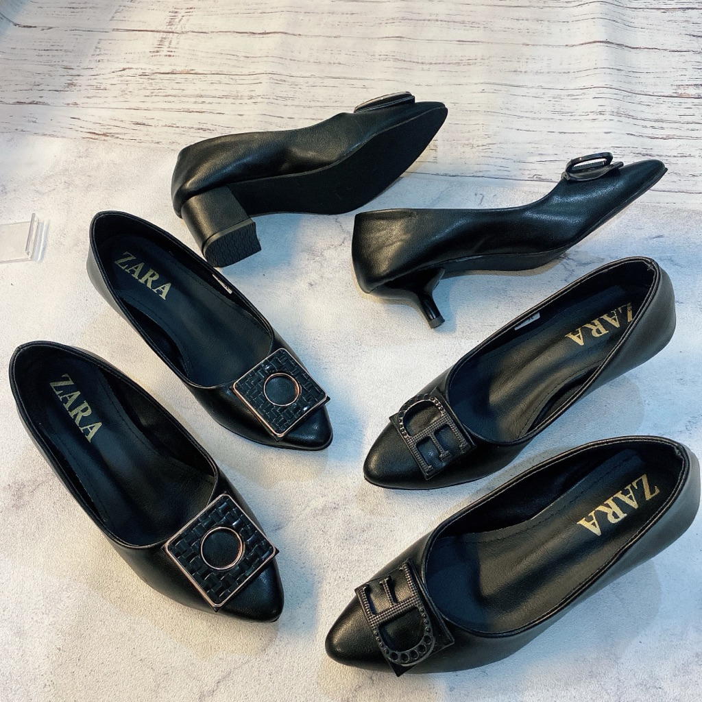 ZARA Pansus heels / sepatu kantor/ sepatu formal pansus heels 5cm