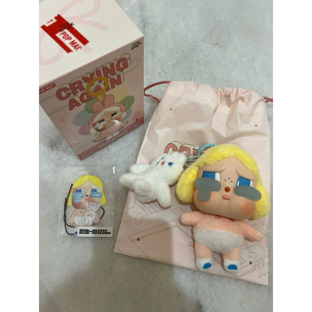 POPMART CRYBABY CRYING AGAIN SERIES V2 SECRET BABY BLONDE ORIGINAL