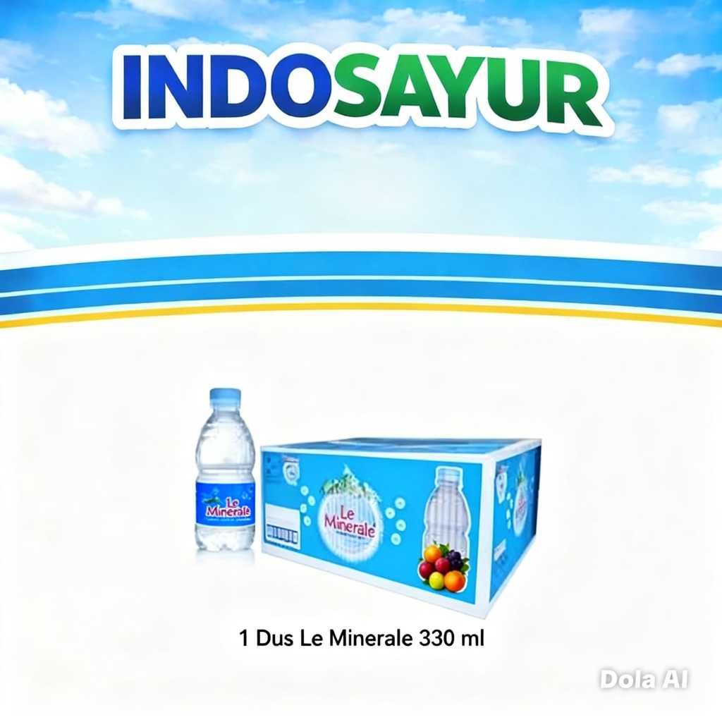 LE MINERALE 330ML 1 DUS ( isi 24 ) / AIR MINERAL LE MINERAL + bonus sabun cuci piring 75ml merk WOSH