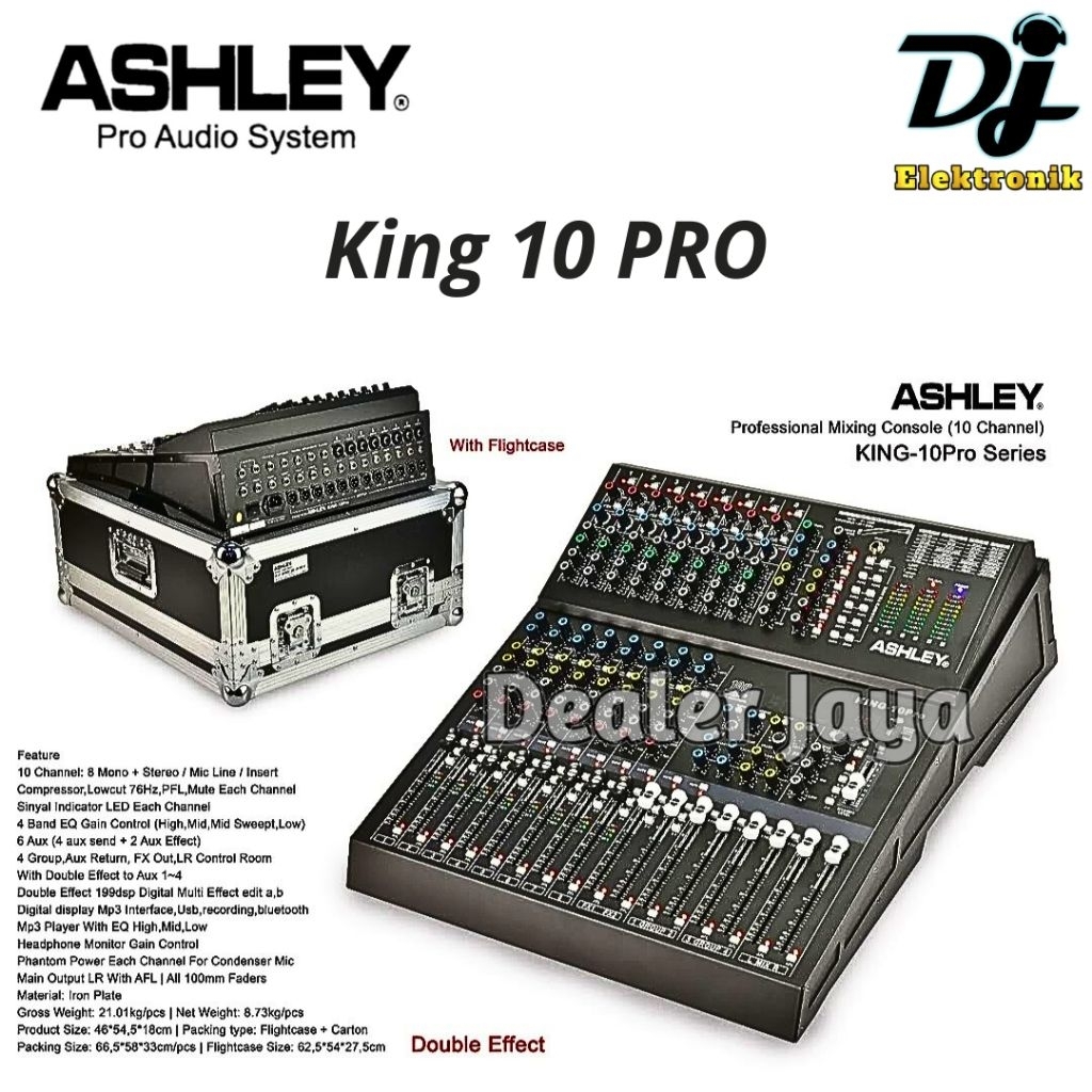 Mixer Analog Ashley KING 10 PRO / KING10 PRO - 10 channel