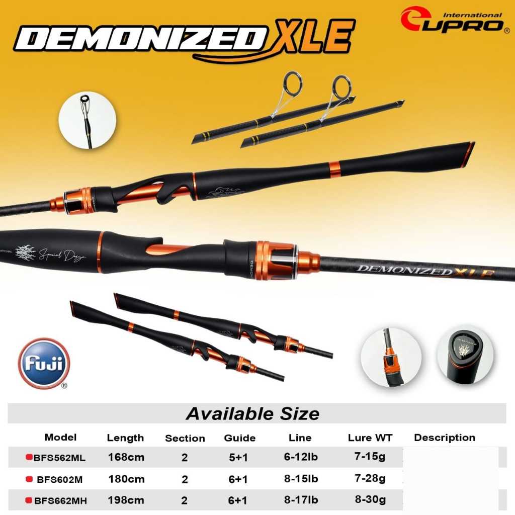 Eupro Joran Demonized XLE Spinning & Baitcasting