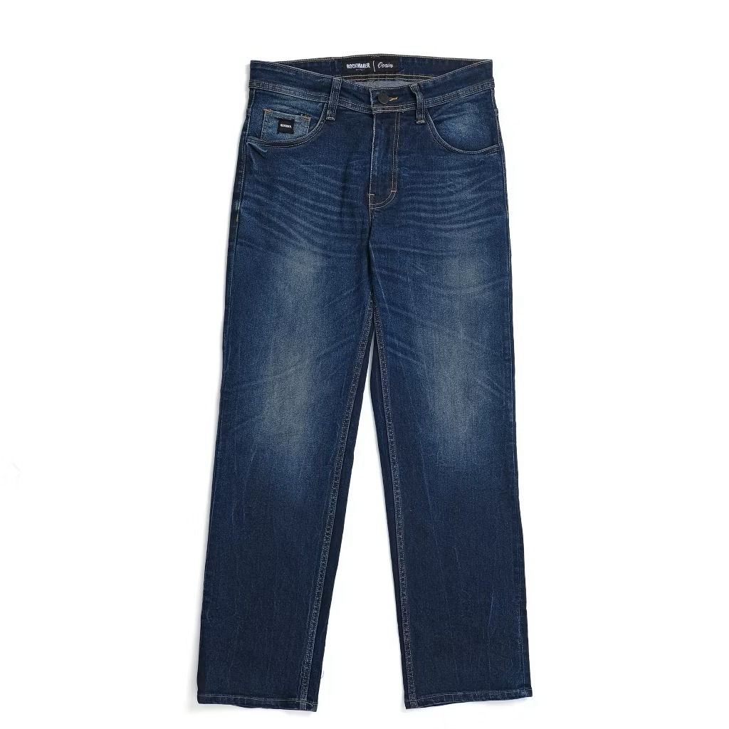 Celana Jeans Rockmaker Celana Denim Regular Loose Fit Voyage Blue