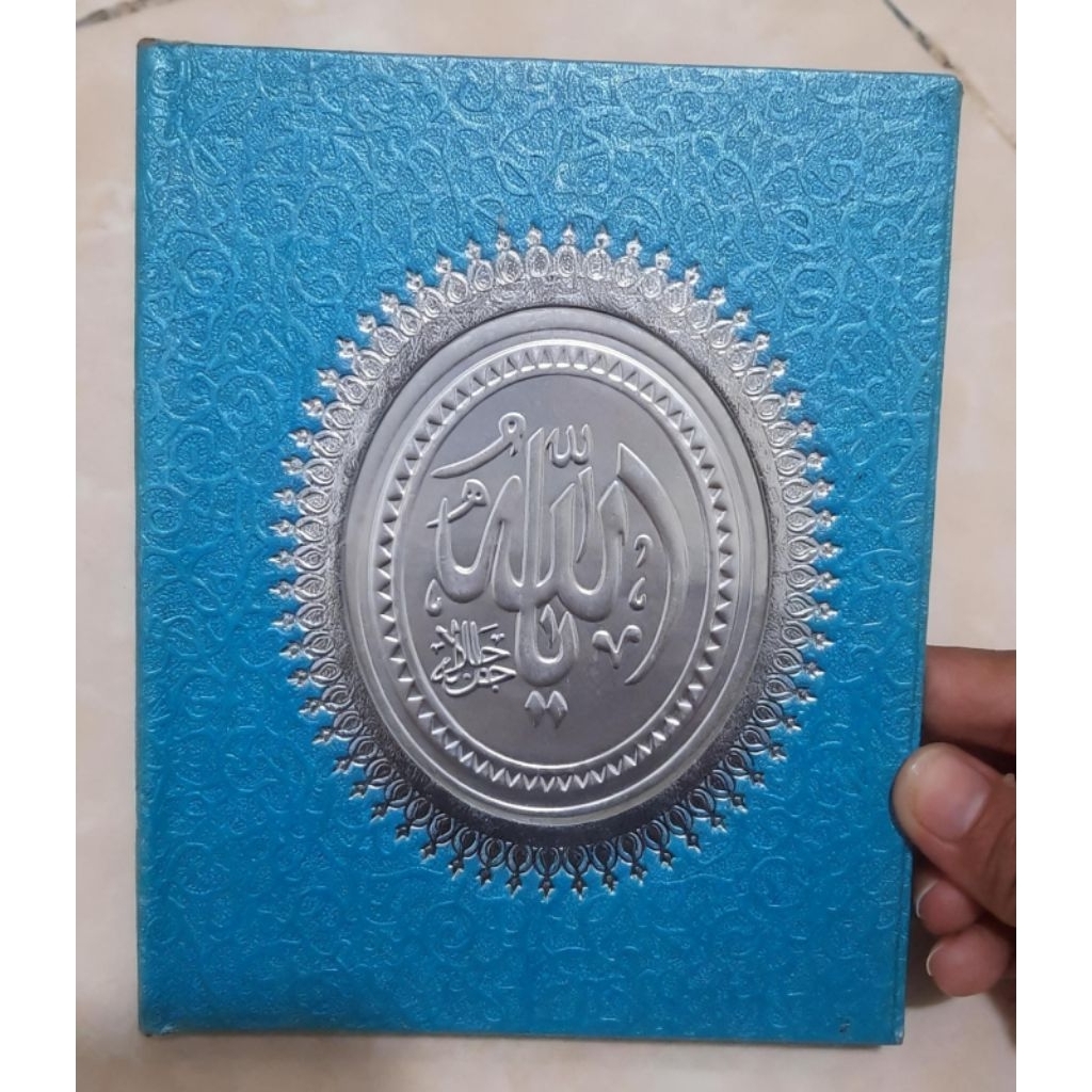 Buku Yasin dan Tahlil Biru Silver Glossy HVS 128 Halaman