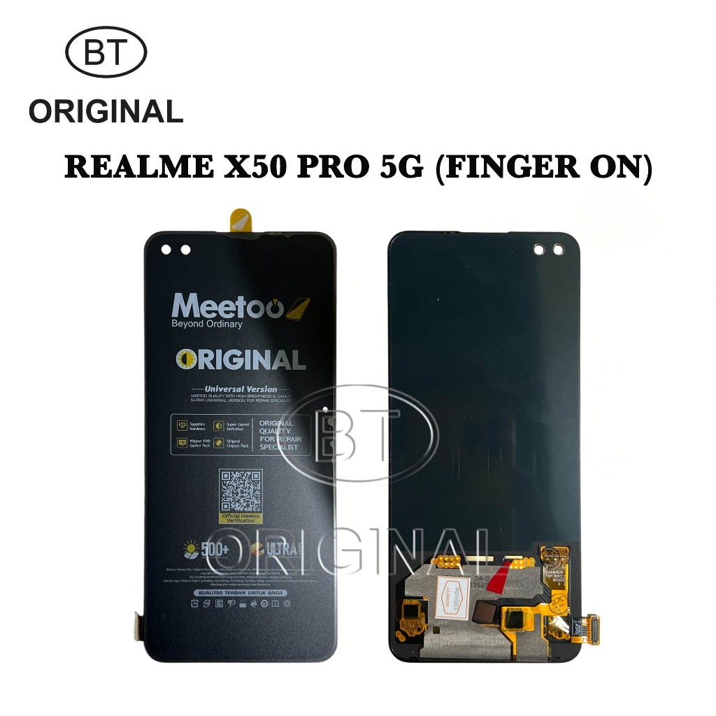 LCD FOR REALME X50 PRO 5G OLED - FINGERPRINT ON - ORIGINAL MEETOO