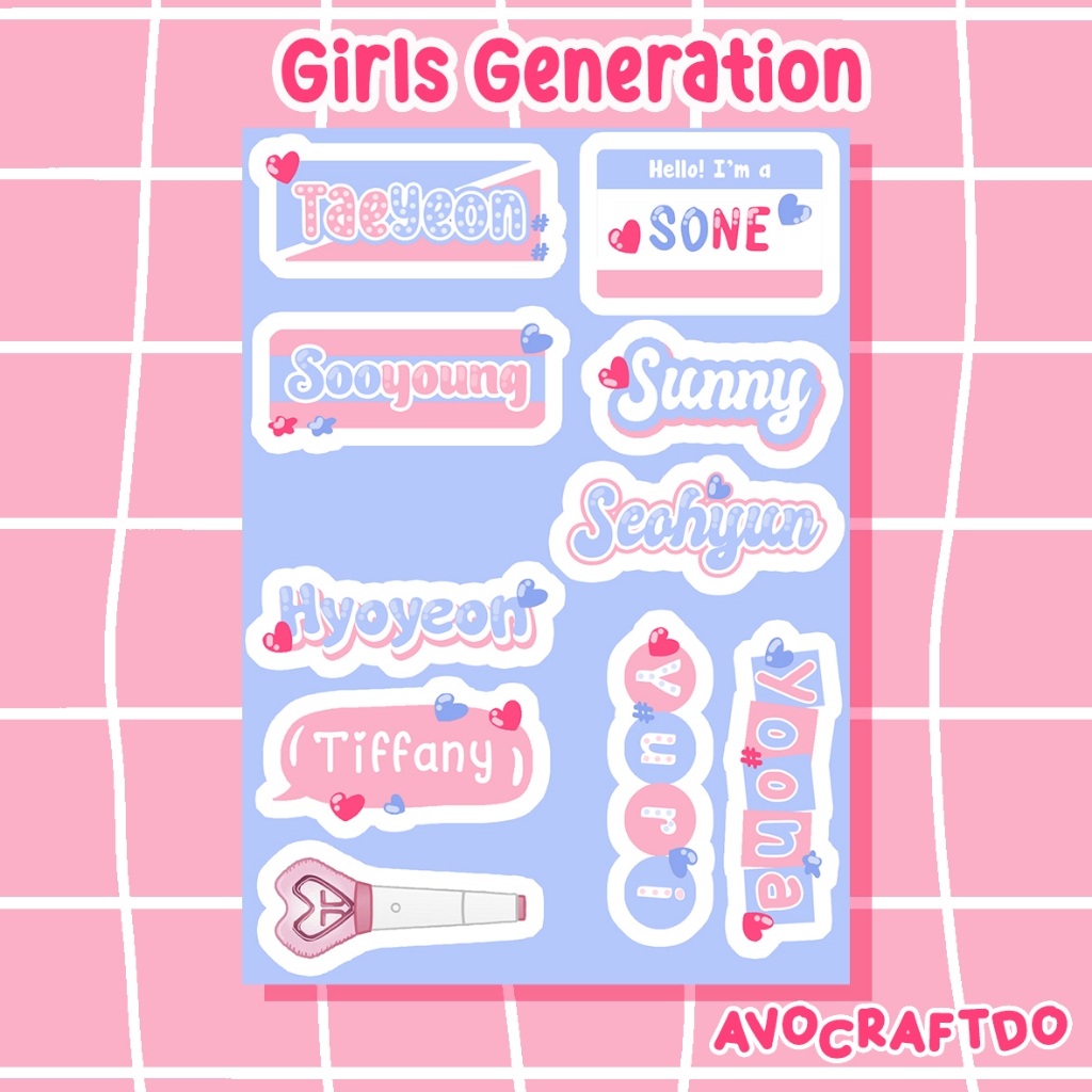 [ AVOCRAFTDO ] Sticker Kpop Girls Generation / SNSD die cut