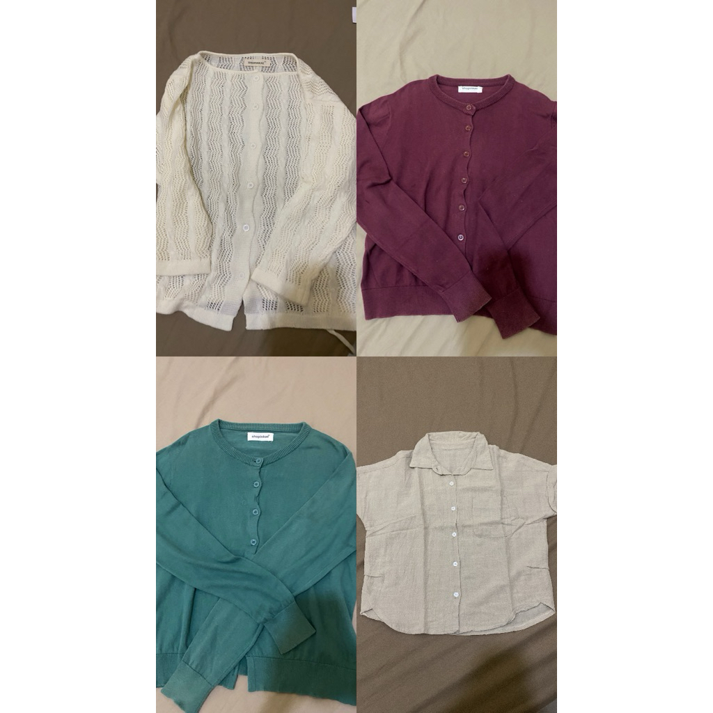 cardigan hijau