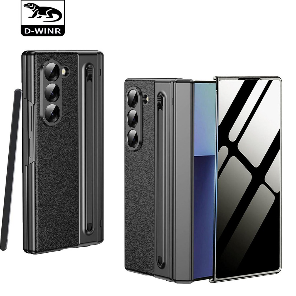 DWINR Casing HP Samsung Galaxy Z Fold 7 Pen Slot + Pelindung Layar - Case Stylush Pen Samsung Z FOLD