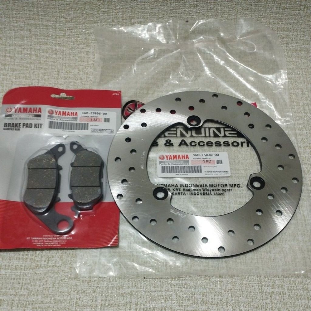 PIRINGAN CAKRAM BELAKANG R25 MT25 +DISPAD R25 MT25 1WD