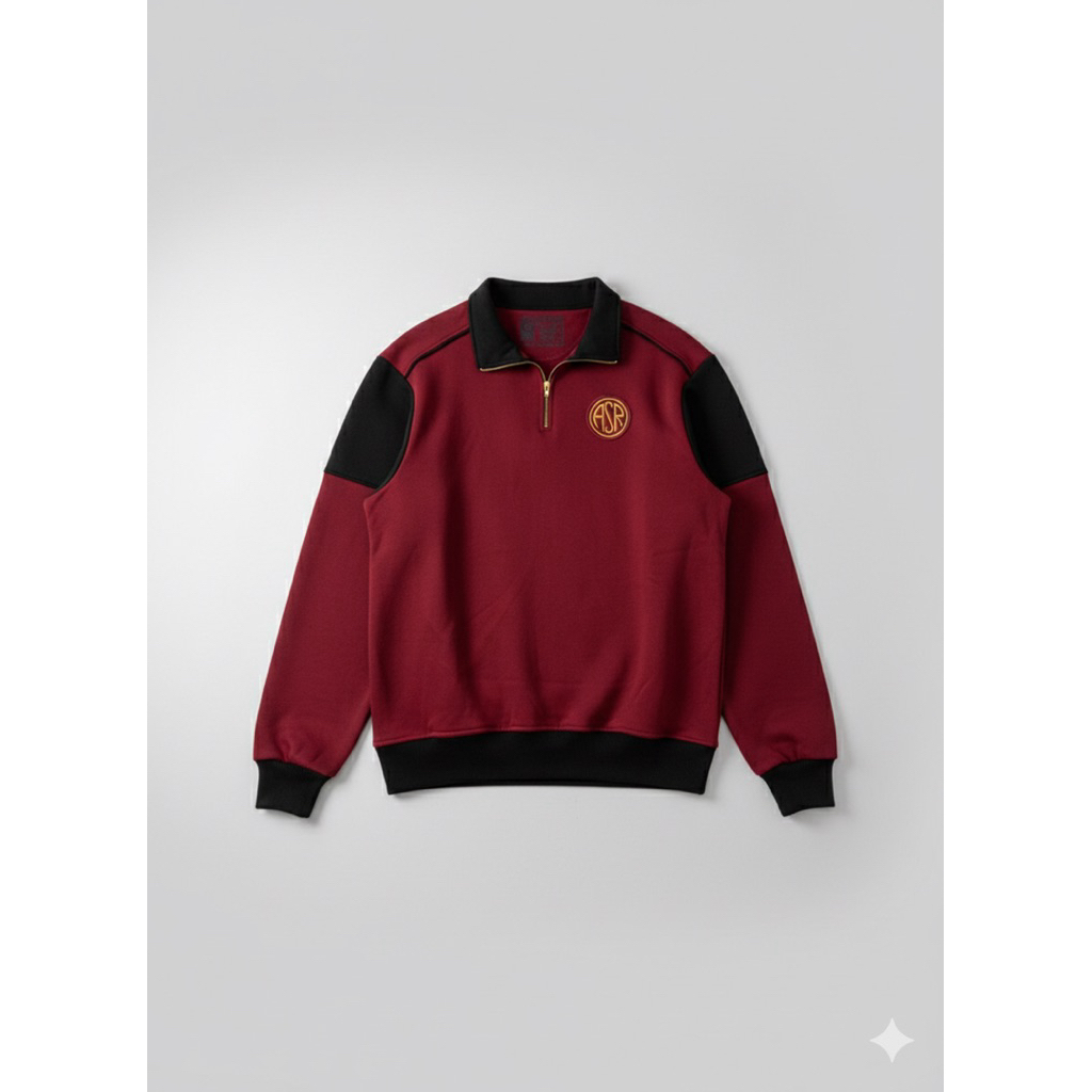 Jaket AS Roma Half Zipper