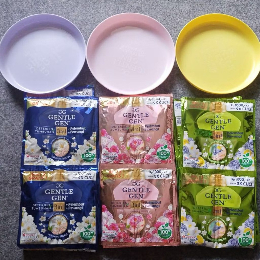 [ FREE PIRING ]Gentle gen deterjen cair 80ml- 16sachet