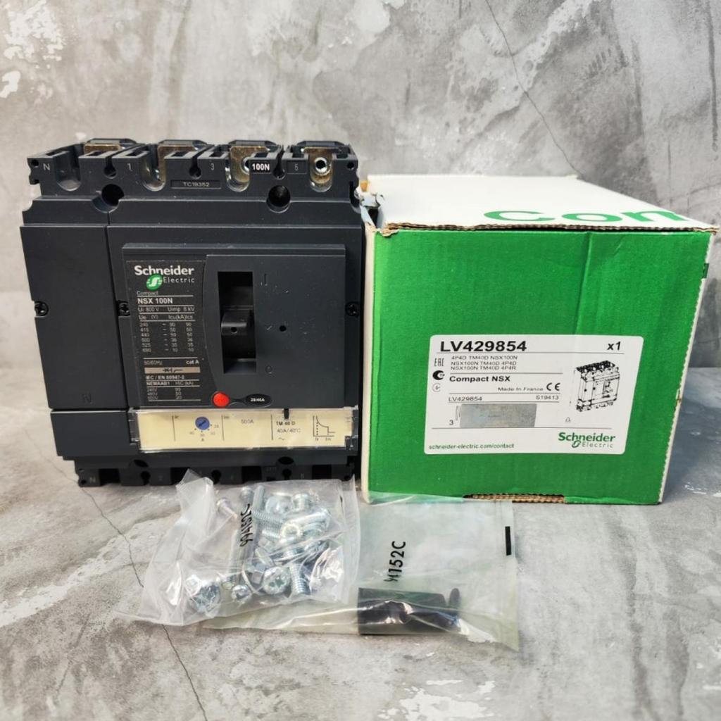 MCCB CIRCUIT BREAKER NSX100N 4P 40A NSX 100N 4P 40 A TM40D 4POLE 4 POLE