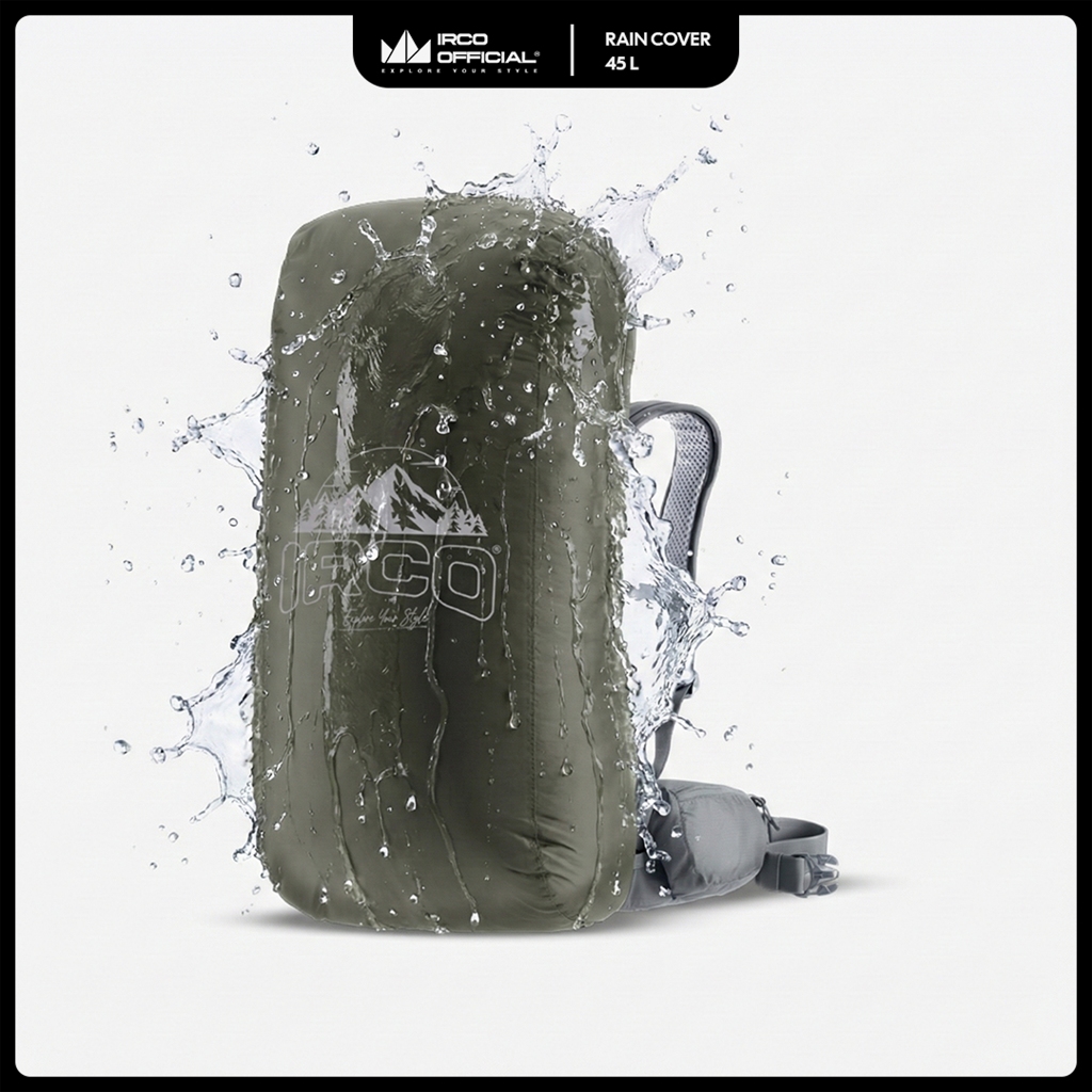 IRCO Raincover 45 Liter Waterproof - Pelindung Tas Carrier Tas Sekolah Backpack Anti Air Anti Bocor
