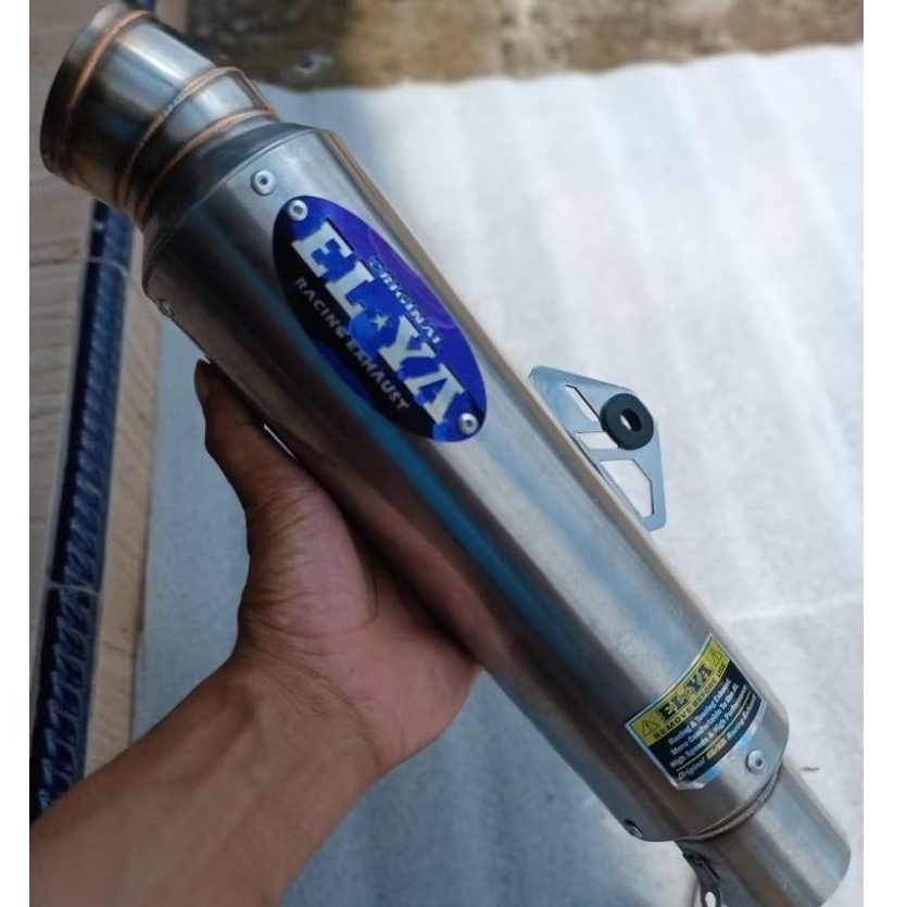 SILINCER ELYA original TLR MUFFLER KOMPETISI P25CM D50MM KNALPOT CB GL TIGER MP