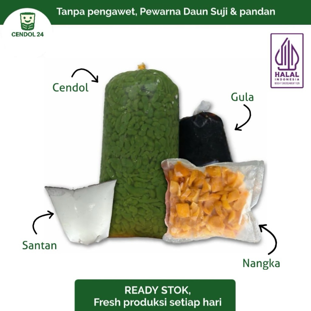 Paket Es Cendol Nangka / es cendol nangka paket / es cendol fresh halal tanpa pengawet