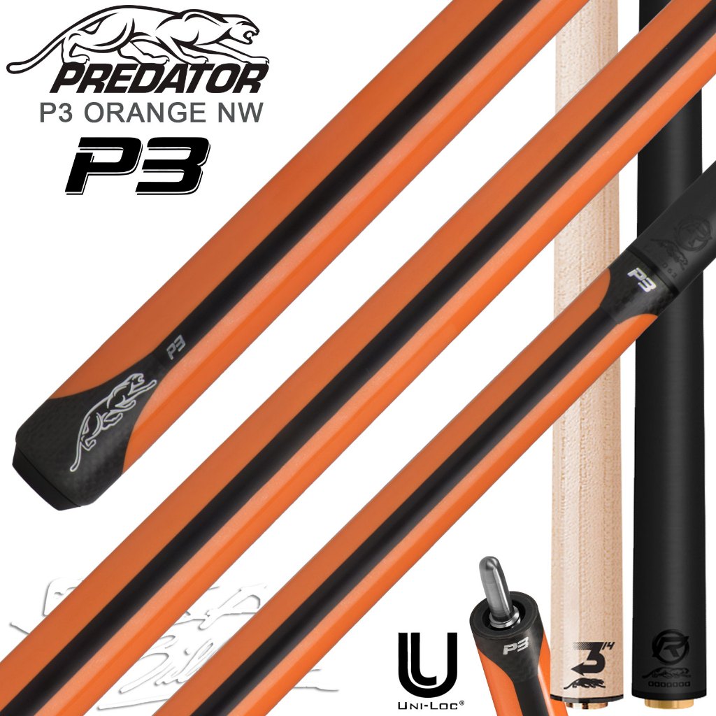 Predator P3 Orange NW - Pool Stick Billiard Bola 30-Piece