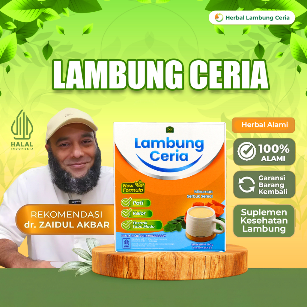 ORIGINAL - LAMBUNG CERIA NEW FORMULA JSR dr Zaidul Akbar ATASI MASALAH GERD/MAAG/ASAM LAMBUNG