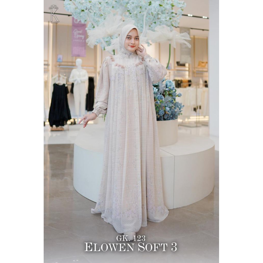 Gk 123 elowen soft 3 by luna kemayu original / dress elowen soft 3 kemayu terbaru