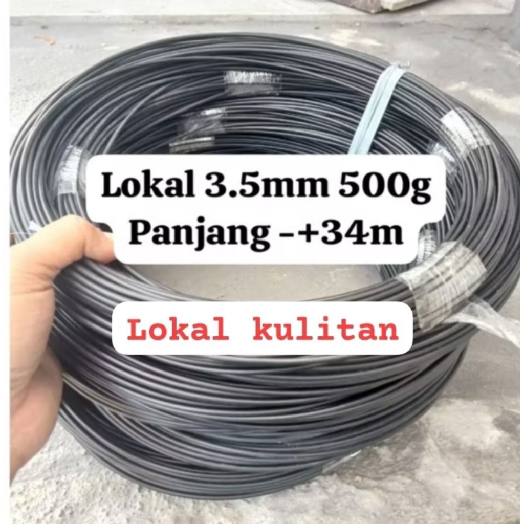 Jeruji Ruji Fiber 3,5mm Hitam LOKAL KULITAN