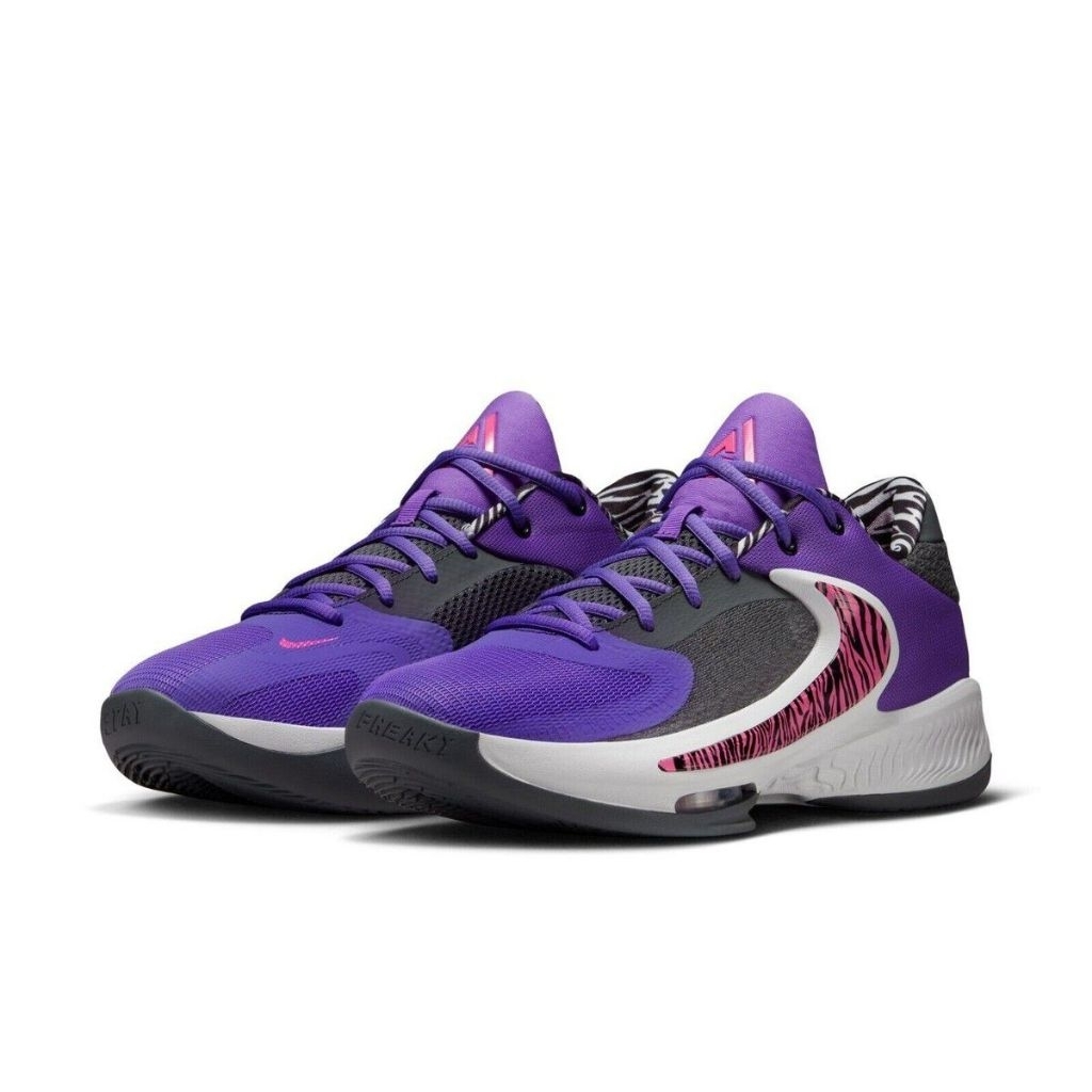 Sepatu basket terbaru pria nk zoom freak 4 purple