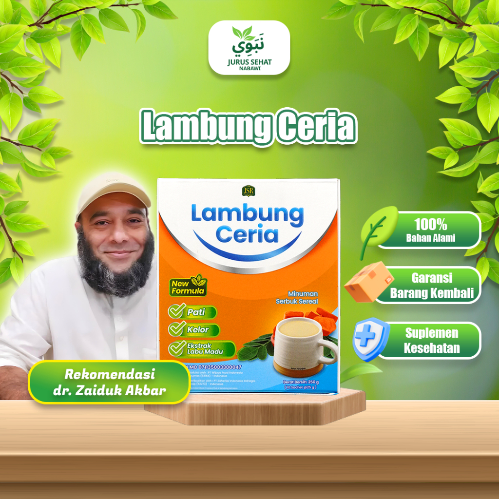 LAMBUNG CERIA ORIGINAL NEW FORMULA JSR dr Zaidul Akbar ATASI MASALAH GERD/MAAG/ASAM LAMBUNG