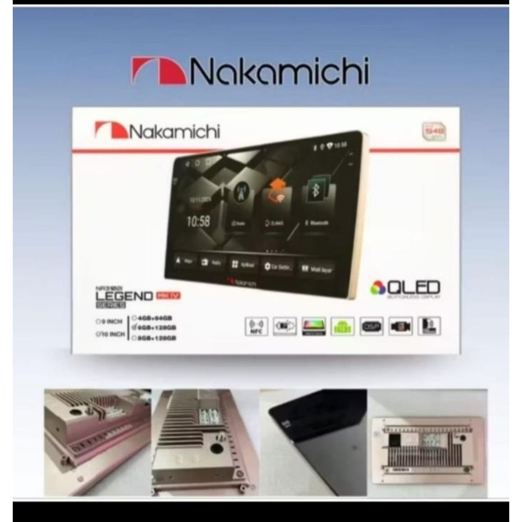 headunit android nakamichi legend MK4 NFC RAM 6/128