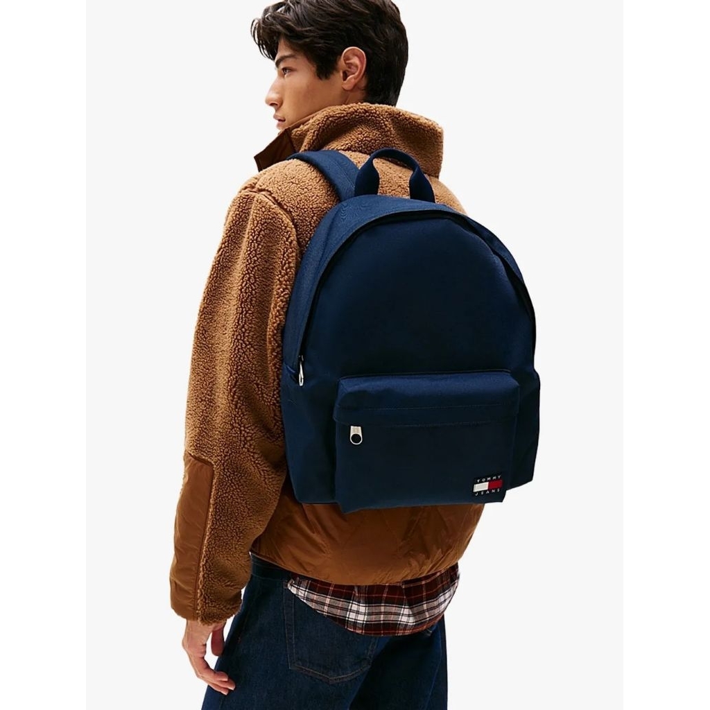 Tommy Jeans Men's Essential Logo Dome Backpack Laptop 15 inch Tas Ransel Pria