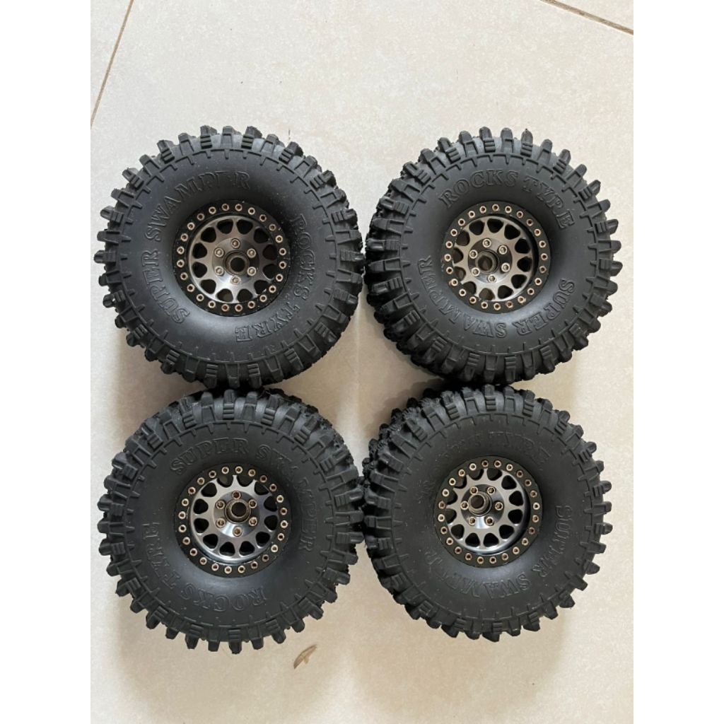 SET VELG METAL BEADLOCK 1.9 + BAN SUPER SWAMPER
