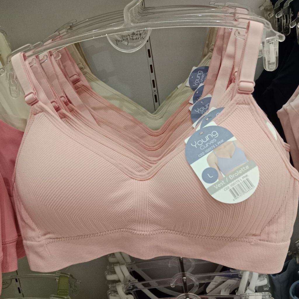 YOUNG CURVES BRA seamless rib tanpa kawat new arrival