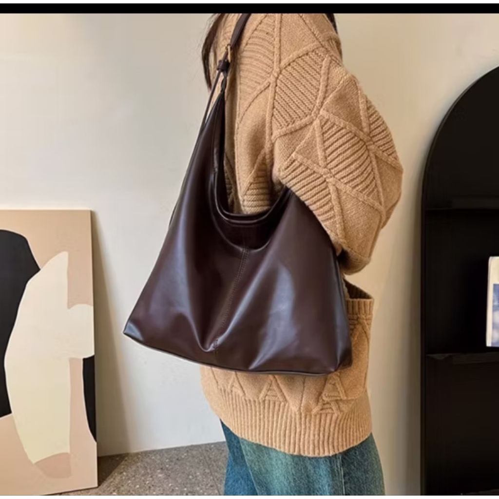 Tas wanita kulit wanita totebag muat laptop