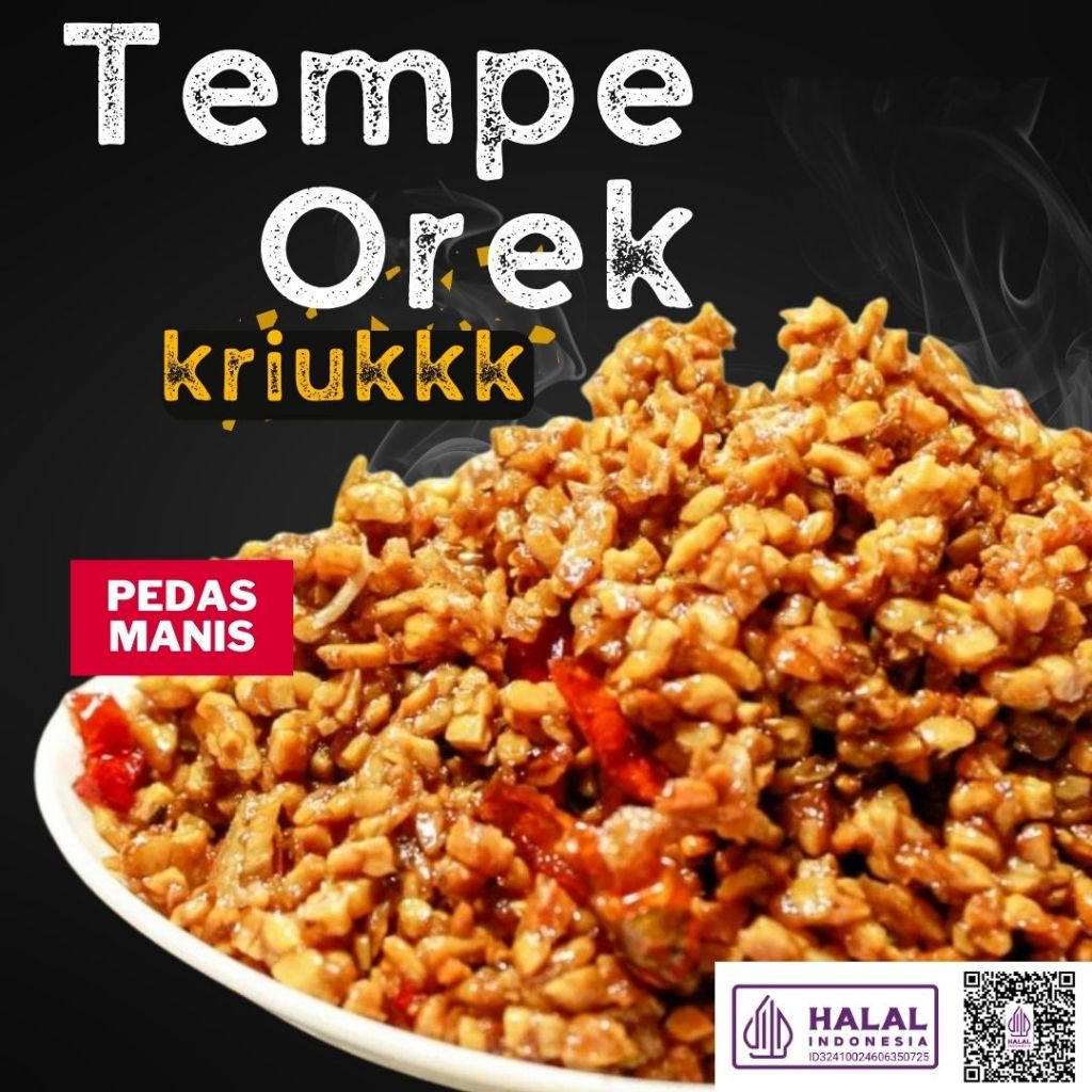 200gr Kering Tempe Kriuk/ Kering Tempe Pedas Manis/ Orek Tempe/ Tempe Orek/ Orek Tempe Pedas Manis/ 