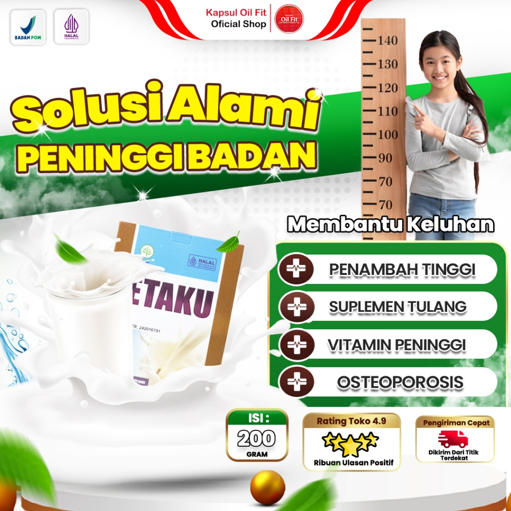 Susu Peninggi Badan Untuk Anak 5 12 18 20 tahun keatas Susu Peninggi Badan Remaja Dewasa Penambah Ti