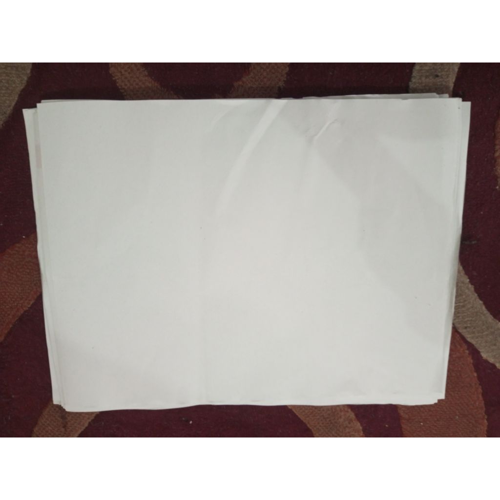 kertas bungkus lapisan luar nasi Padang polos buram ukuran 32x42 berat 10kg