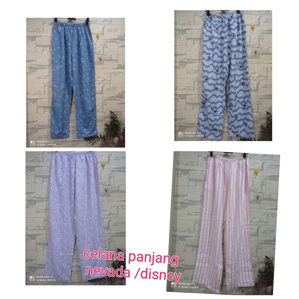 celana panjang piyama nevada & disney celana santai/tidur