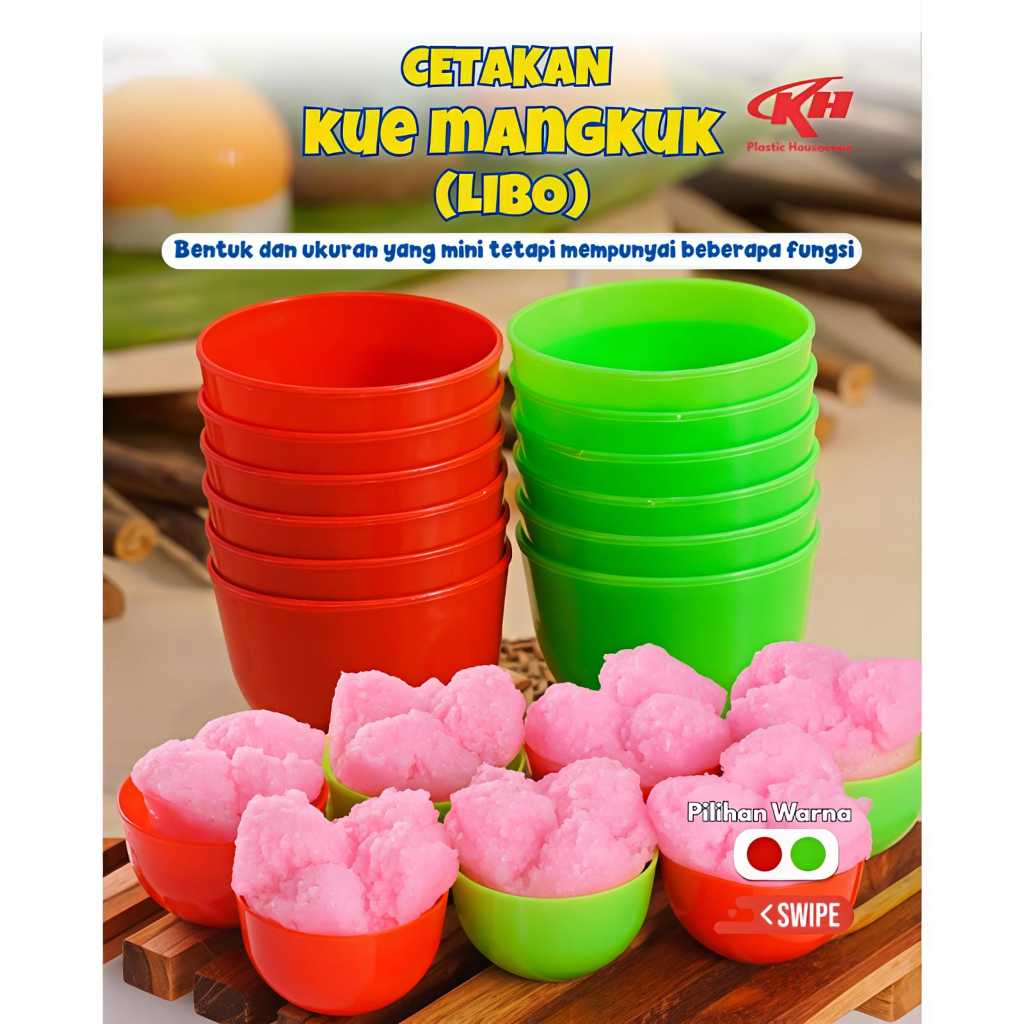 12Pcs Cetakan Kue Cetakan Talam Kue Mangkok Puding Mini Cetakan Puding Plastik