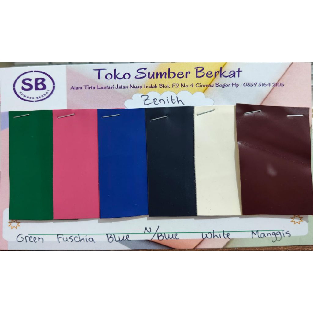 bahan kain Sintetis, kulit imitasi ZENITH / meteran (1.45m x 1m) untuk tas dan sepatu