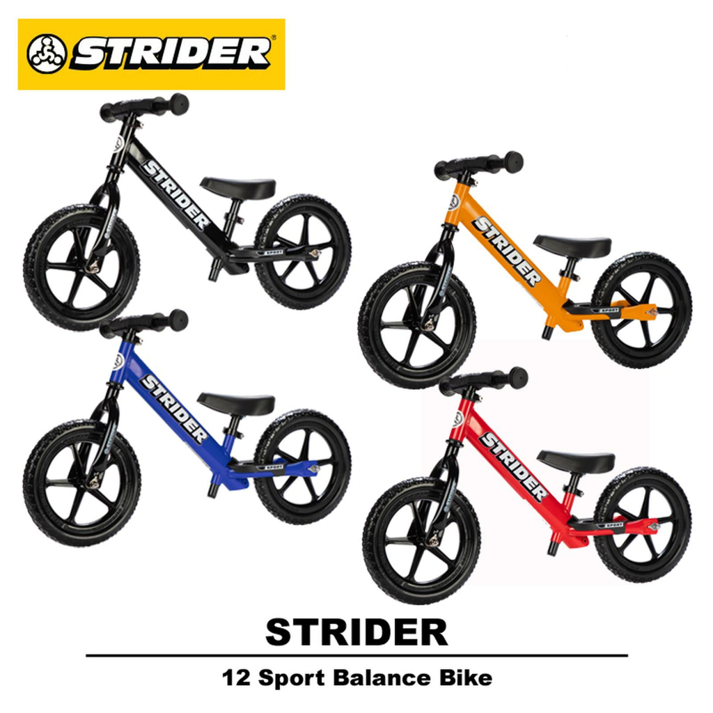 Sepeda Balance Bike Push Bike STRIDER Sport 12Inch