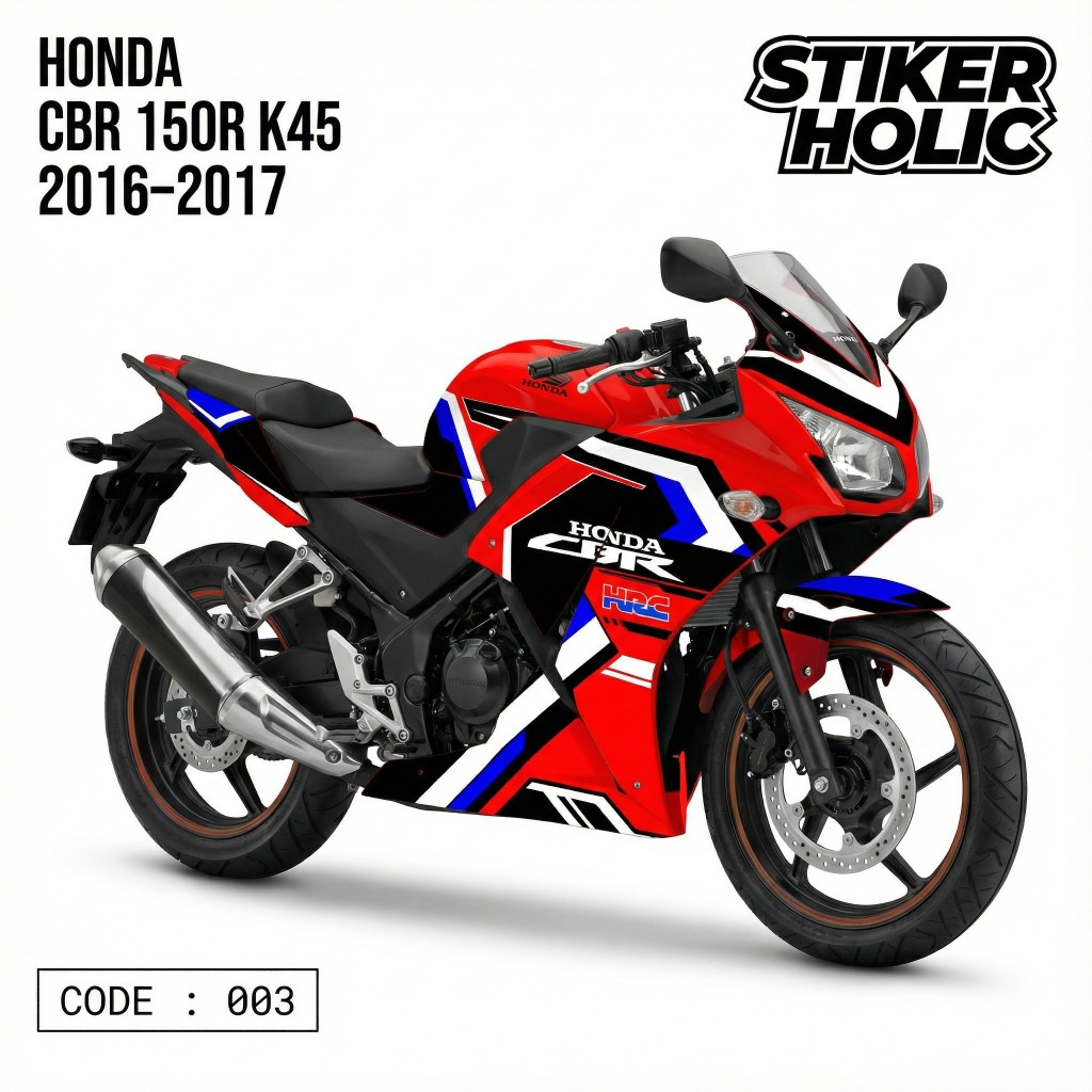 Decal Honda CBR 150R K45 2016–2017 Full Body Racing