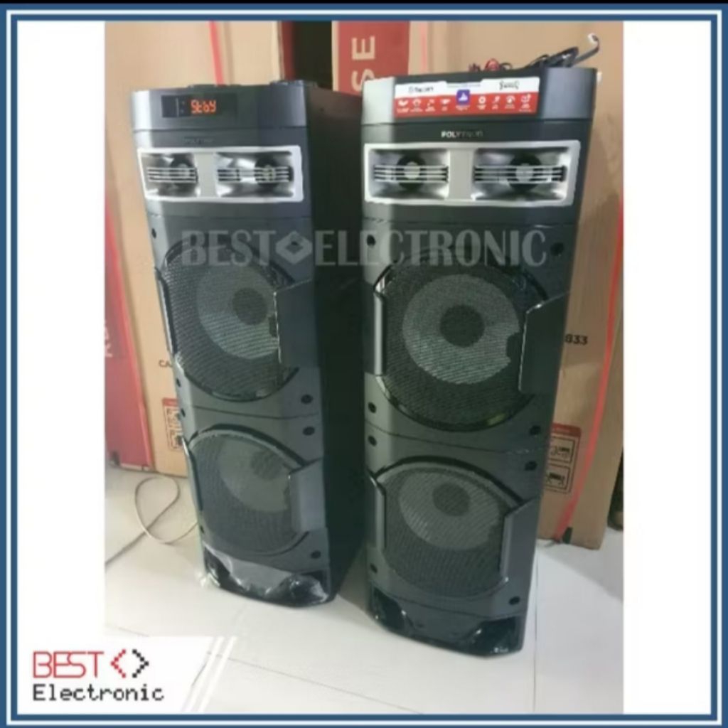 SPEAKER AKTIF POLYTRON PAS 10DF22 PAS10DF22 10D22 BLUETOOTH