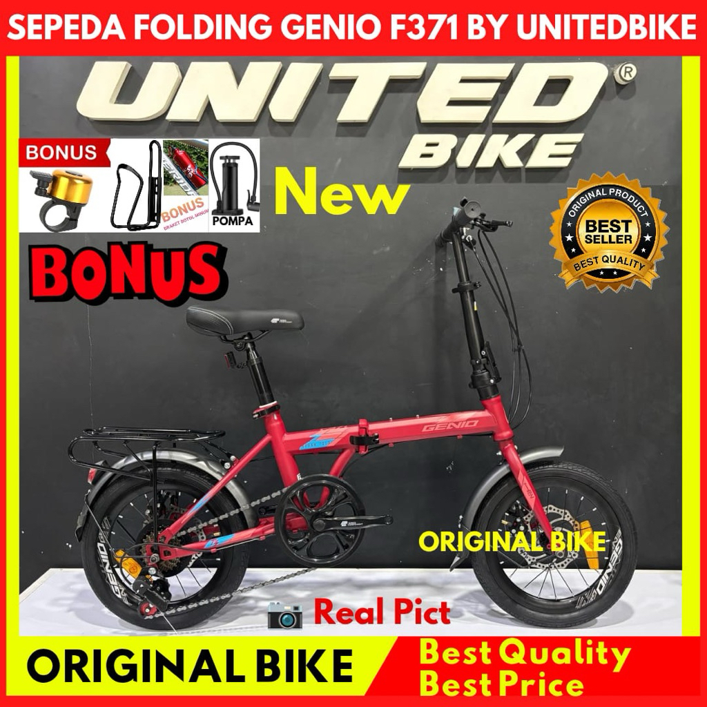 Sepeda Lipat 16 Genio F271 F371 By Unitedbike Terbaru
