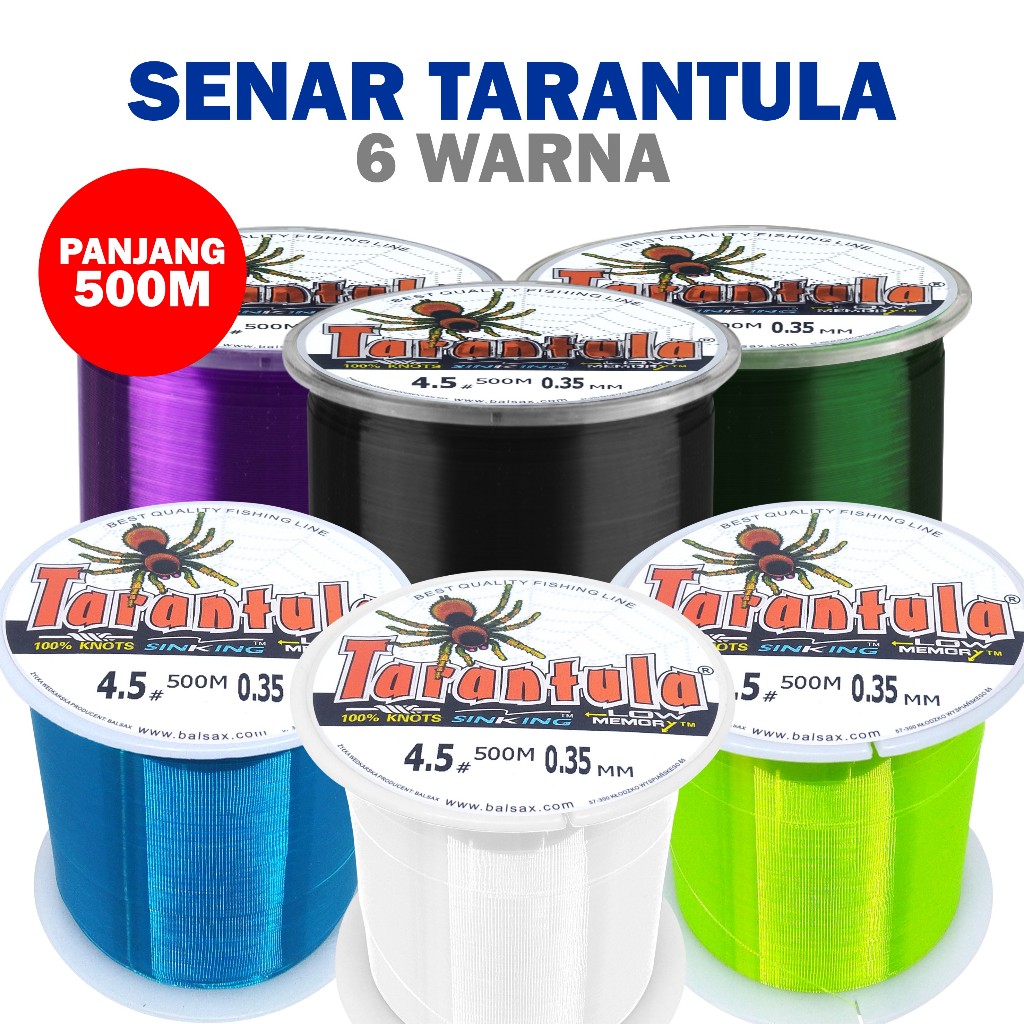 DORRY PANCING -  Tali Pancing TARANTULA 500Meter   Nilon  Pancing BahanNilon Pancing AntiKeriting Su