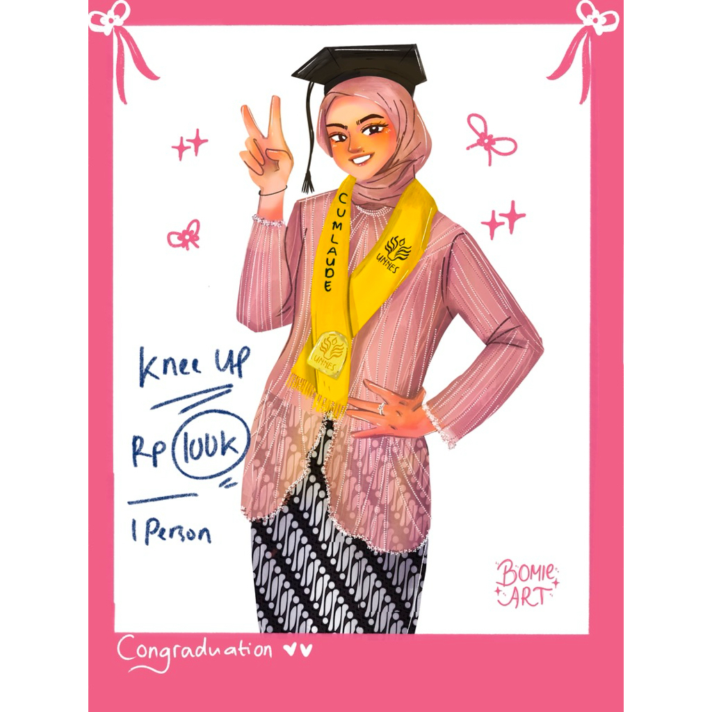 KNEE UP - Digital illustration - Commission art - Ilustrasi digital - Ilustrasi wajah