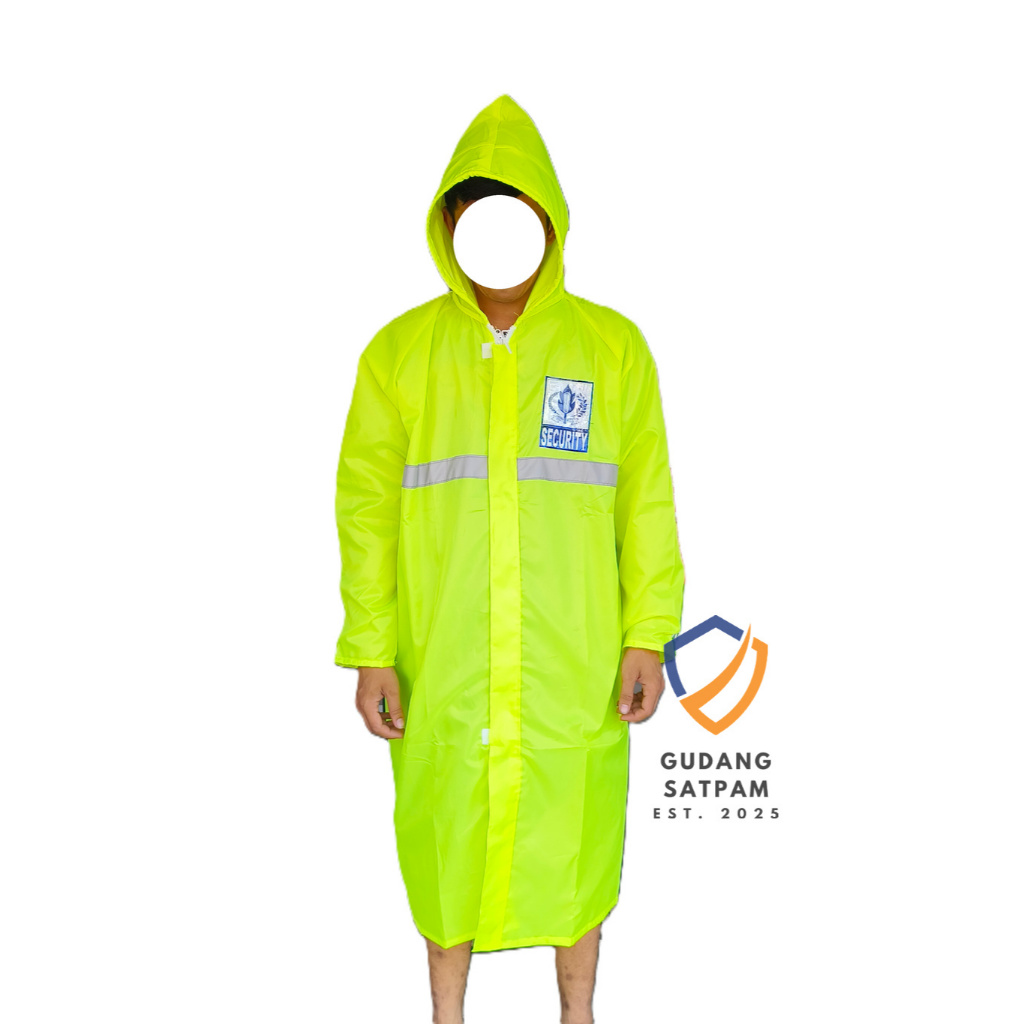 Jas Hujan Security Mantel - Jas Hujan Mantel Satpam - Jas Hujan Satpam - Jas Hujan Karet Security