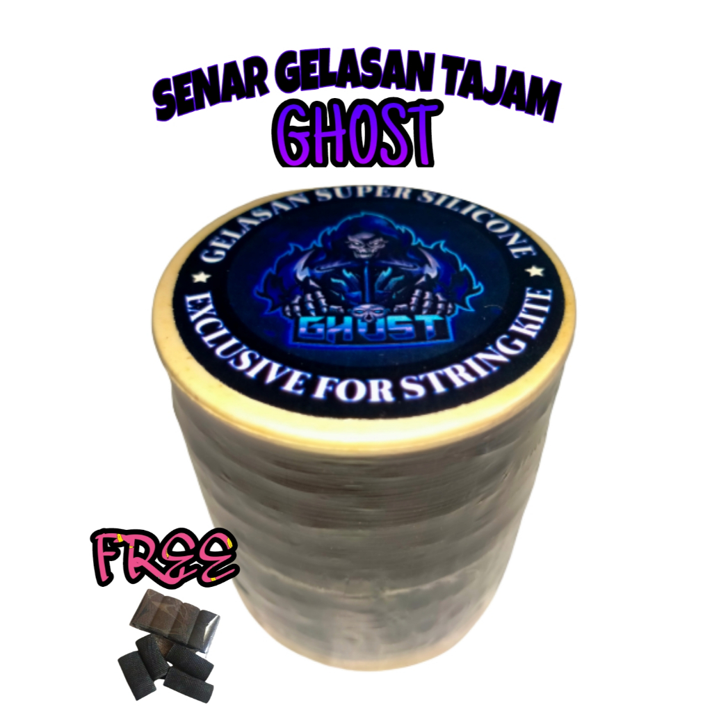 Gelasan/Benang Layangan Ghost - Benang Gelasan Super Tajam - Free Pelindung Jari