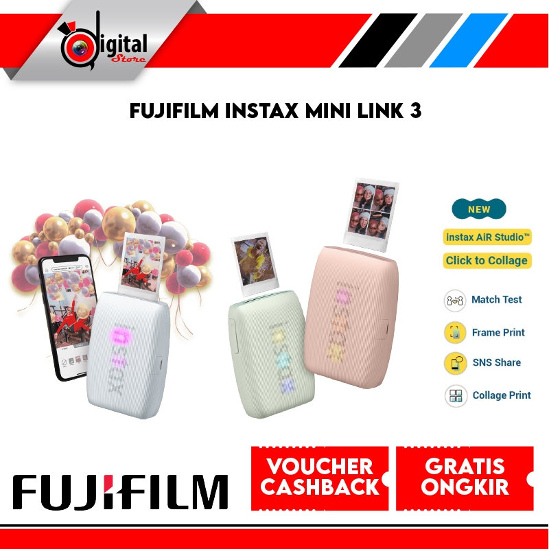 Fujifilm Instax Mini Link 3 Smartphone Printer Fuji Instant Printer HP Portable